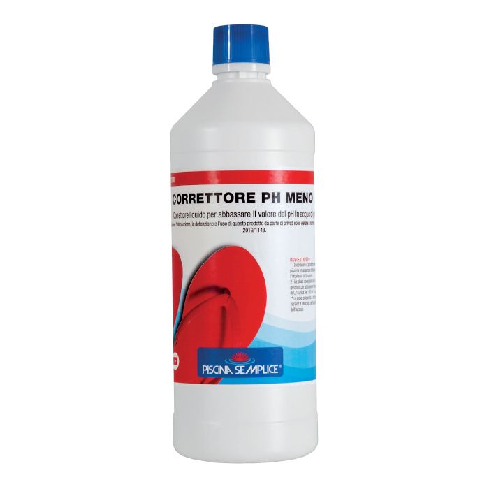 PISCINA SEMPLICE CORRETTORE PH MENO LIQUIDO LT.1
